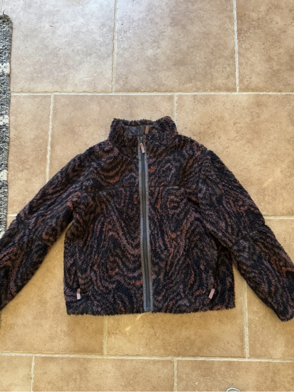Patagonia Women Fleece Lunar Dusk Patterned Jacket Large